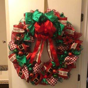 Homemade 24in Christmas Wreath